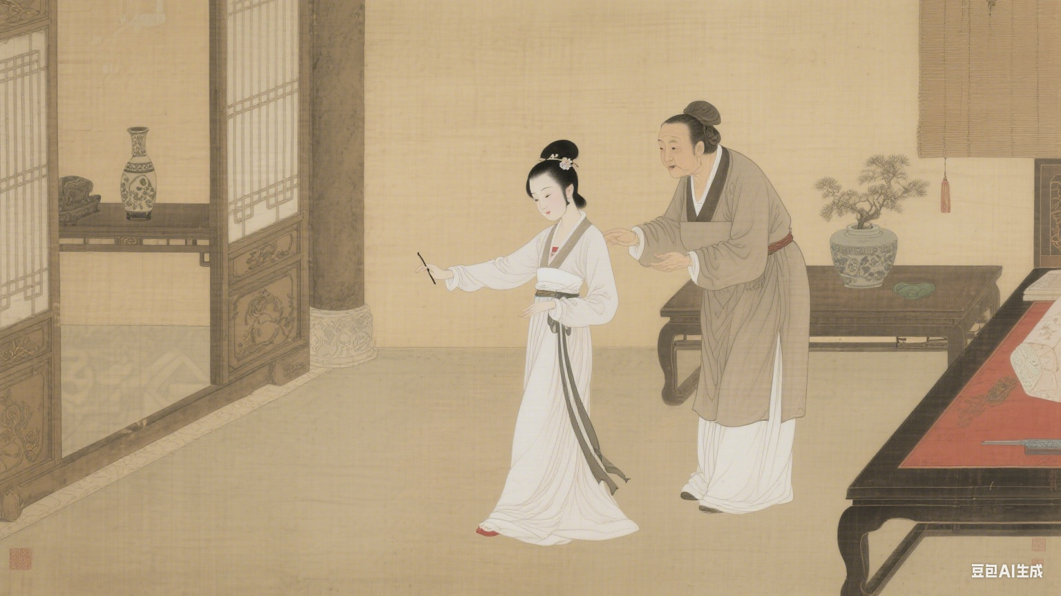 跬步生仪:先秦淑女步的礼韵与风华