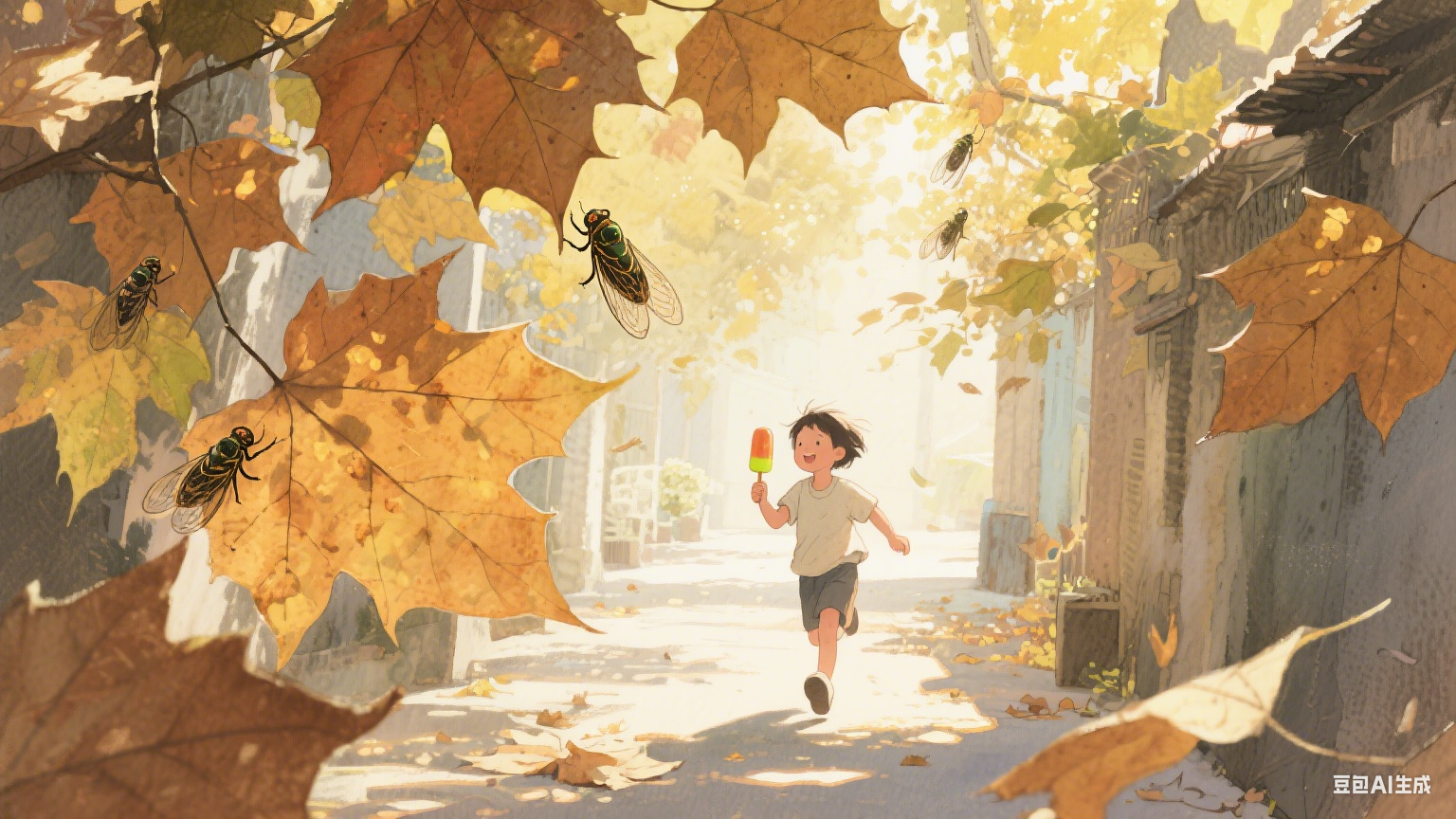 梧桐叶上的时光信笺