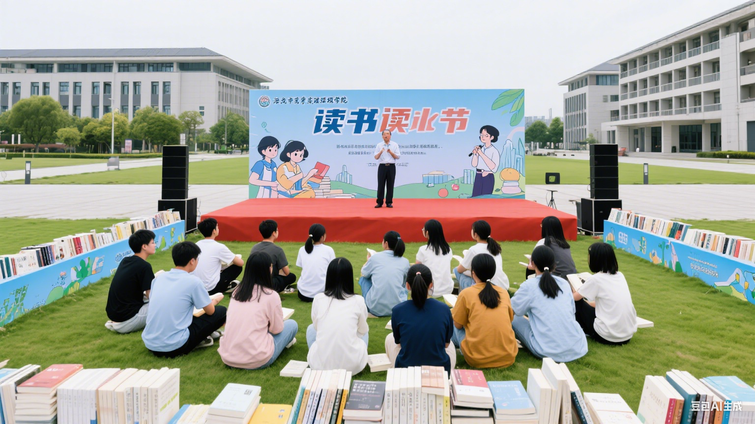 临港文理学院举办 “校园读书文化节” 千册图书漂流传递书香