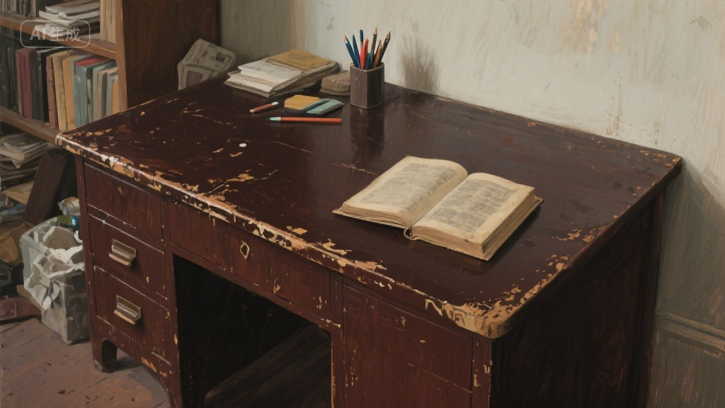 那盏台灯下的旧书桌，藏着我半生的温柔