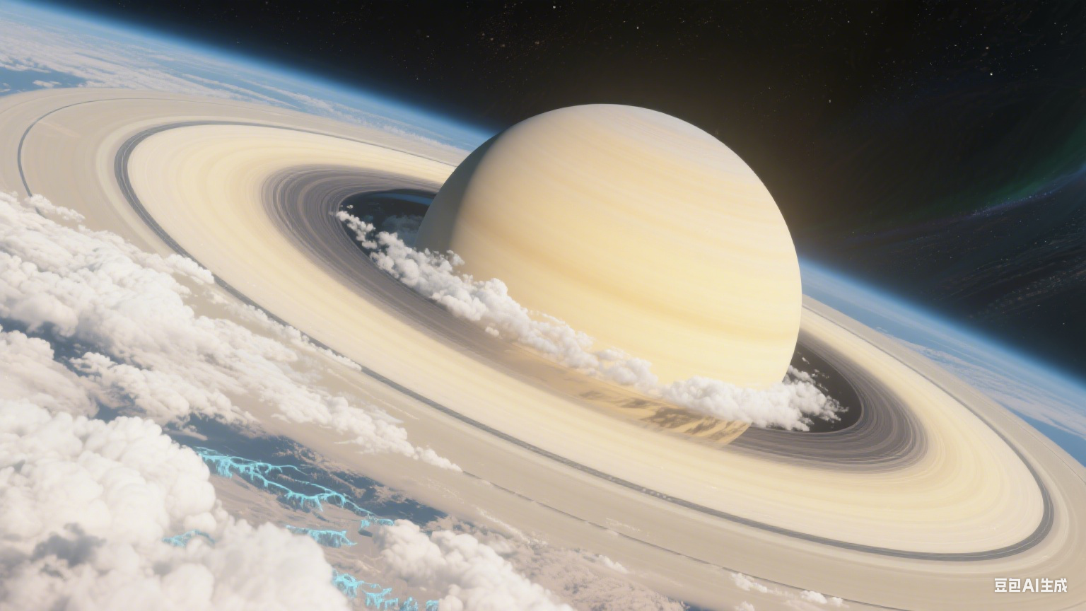 土星大气层：太阳系中绚丽的气态帷幕