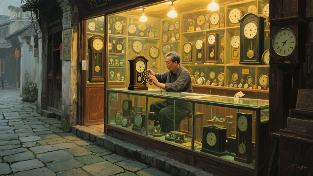 老钟表店的时光密码