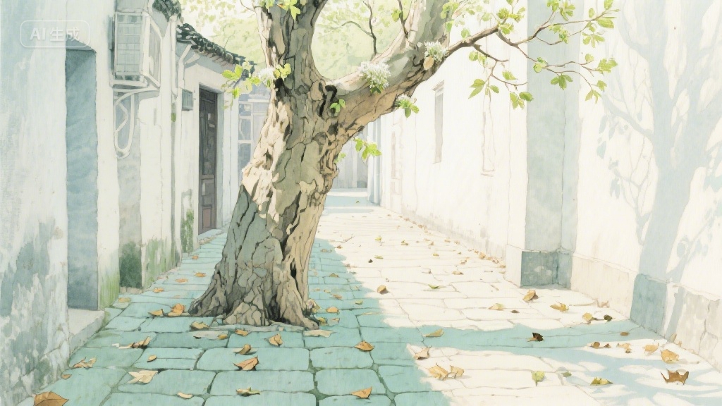 梧桐叶上的时光信笺