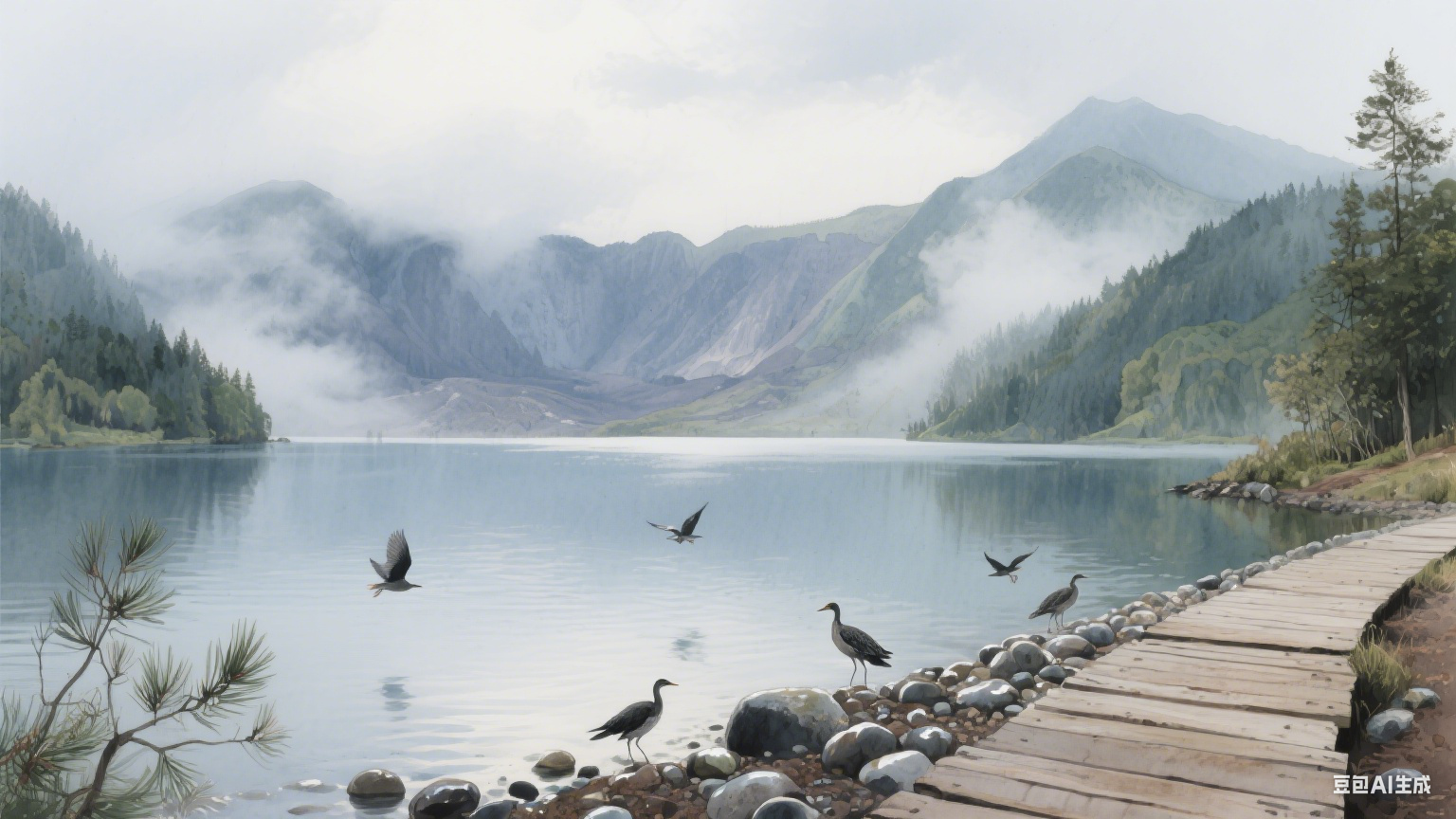 火山口湖:大地褶皱里的蓝色心跳