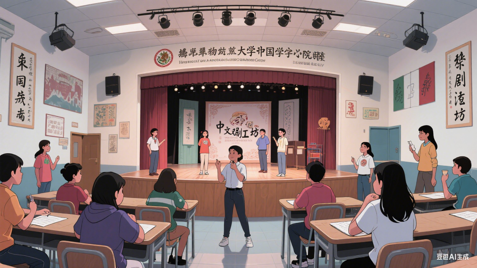墨西哥尤卡坦自治大学孔子学院打造沉浸式中文课堂 用戏剧学汉语