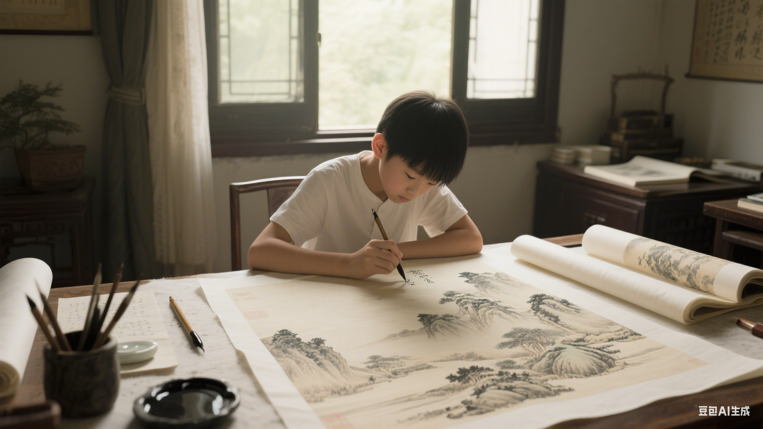 墨色里的回声：一位画家与艺术模仿的半生缘