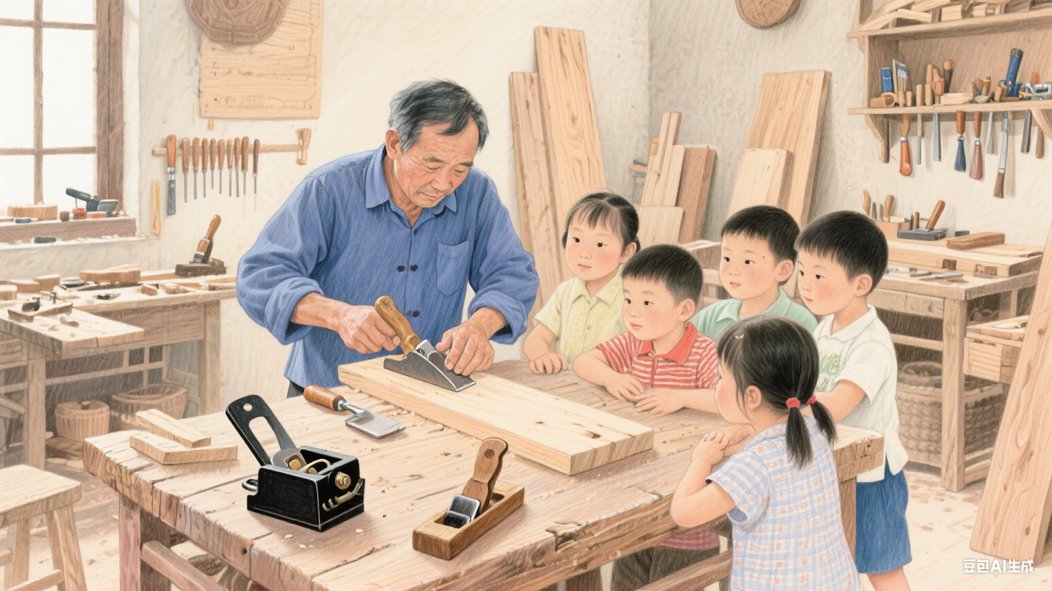 老木匠的百宝箱里，藏着半生时光