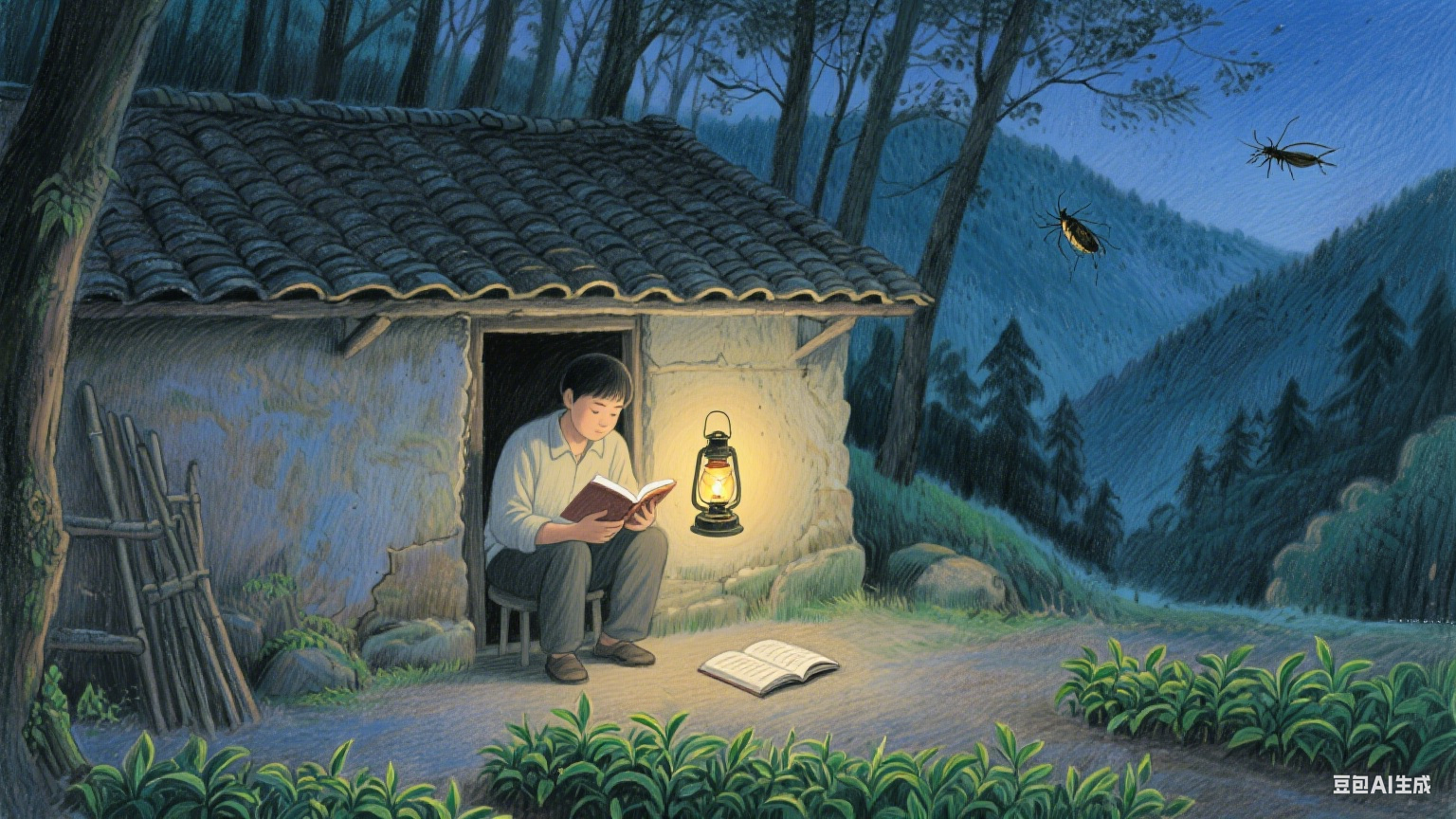 山间茶园里的四季守望