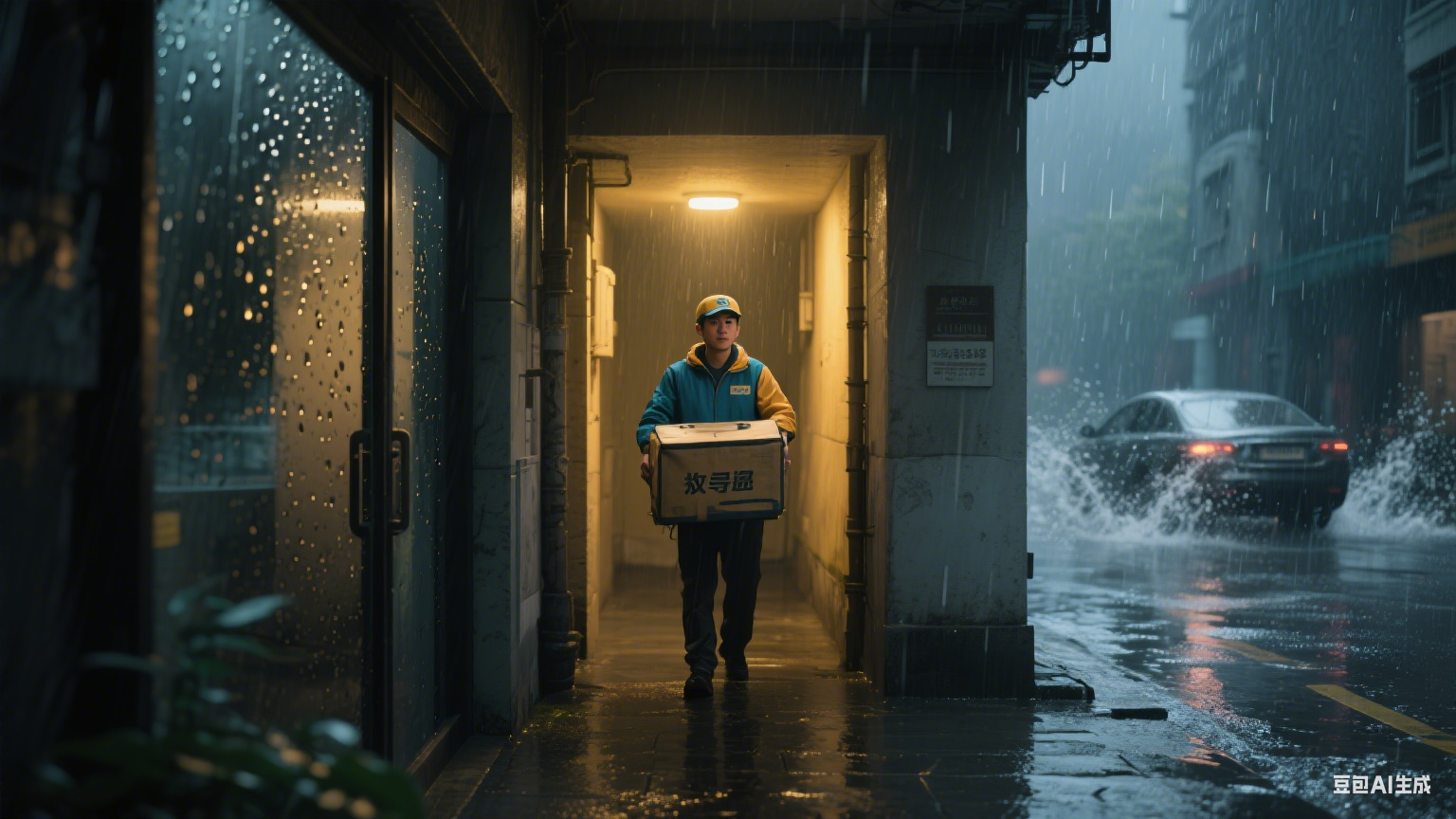 雨幕里的温暖坐标