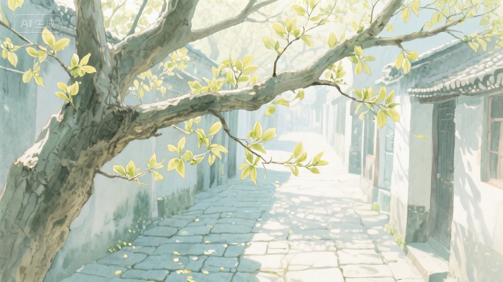 梧桐叶上的时光印记