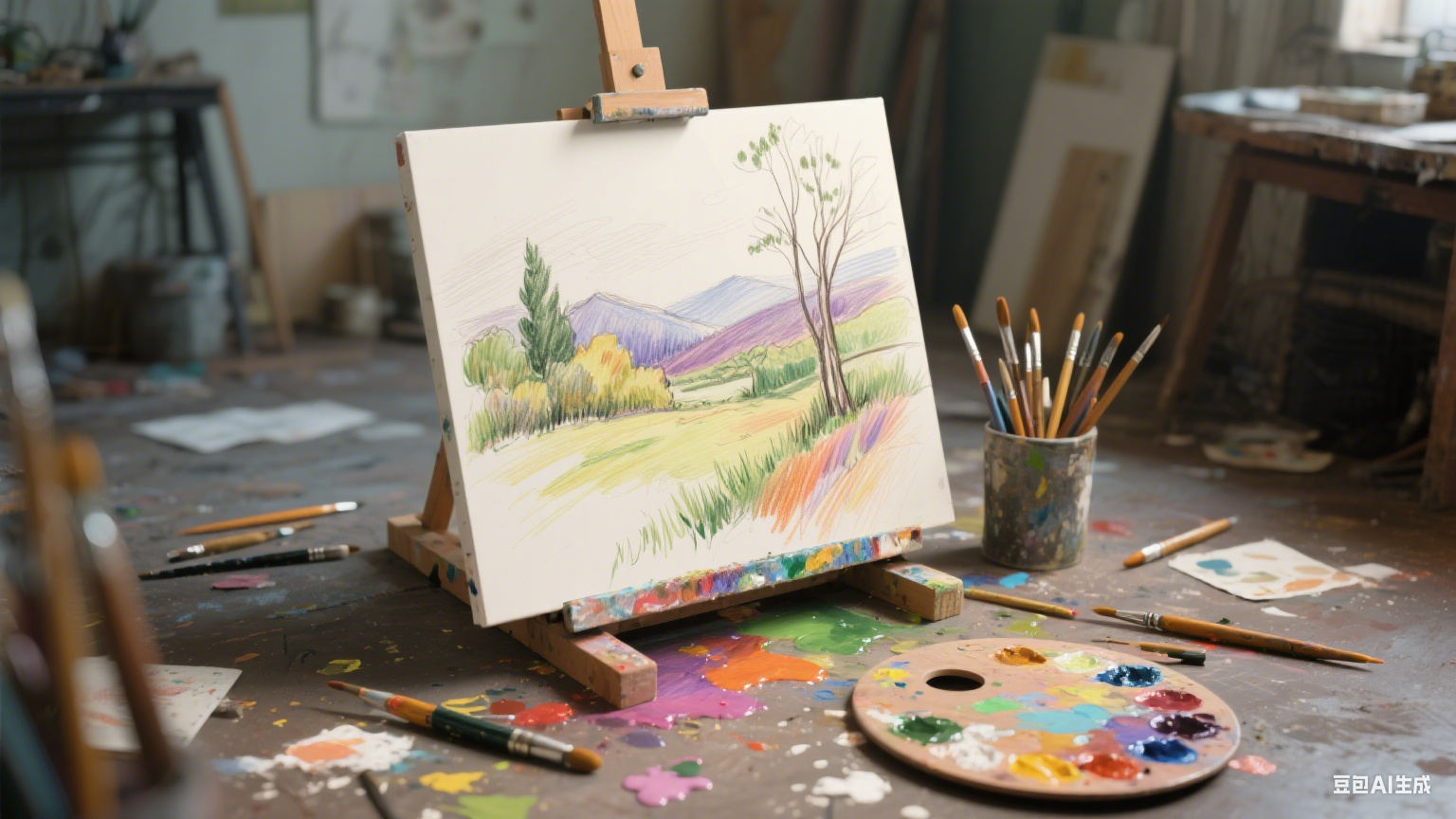 画板上的小混乱