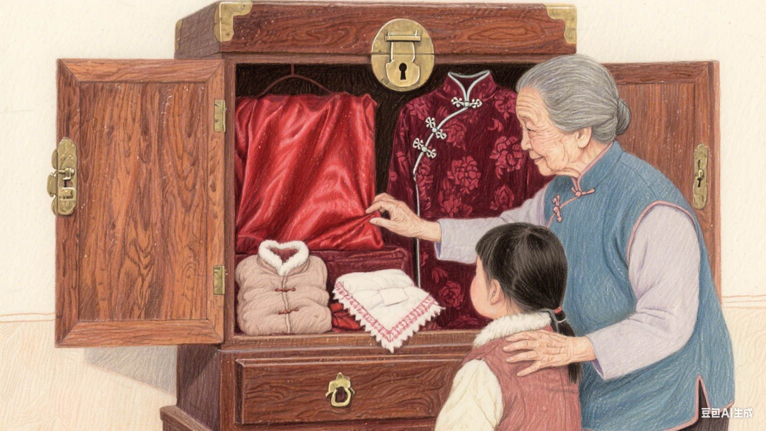 外婆的樟木箱，藏着我整个童年的暖