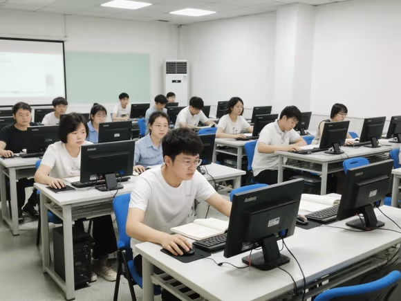 电脑软件培训现场