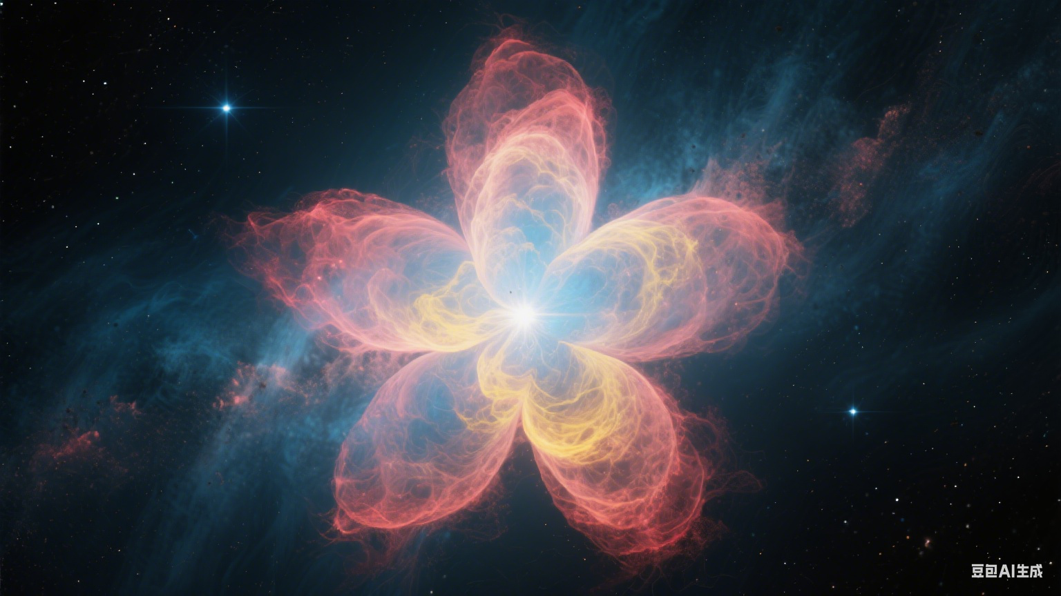 璀璨星河中的 “三瓣花”：探秘三叶星云的神秘面纱