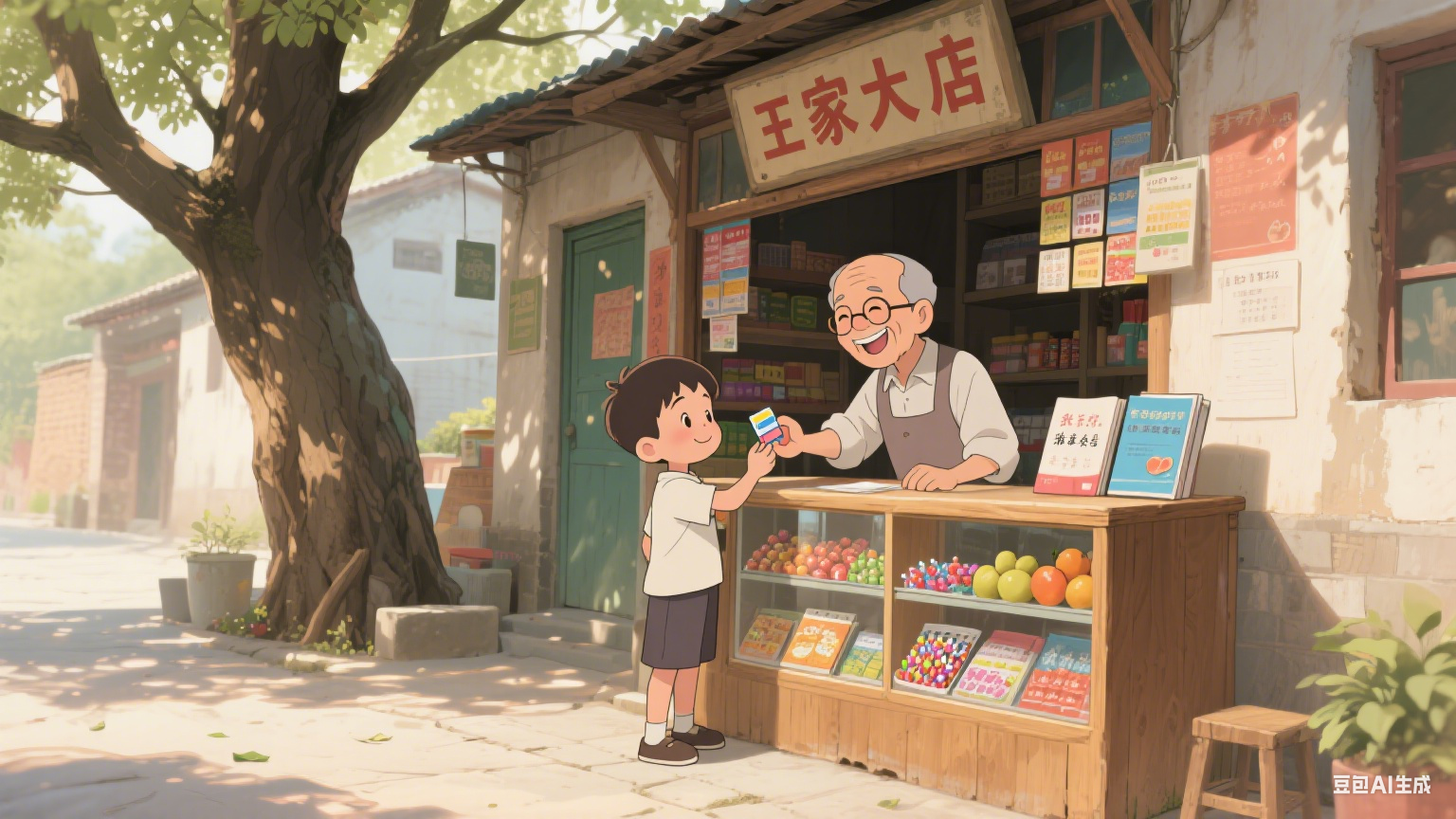 老槐树下的时光