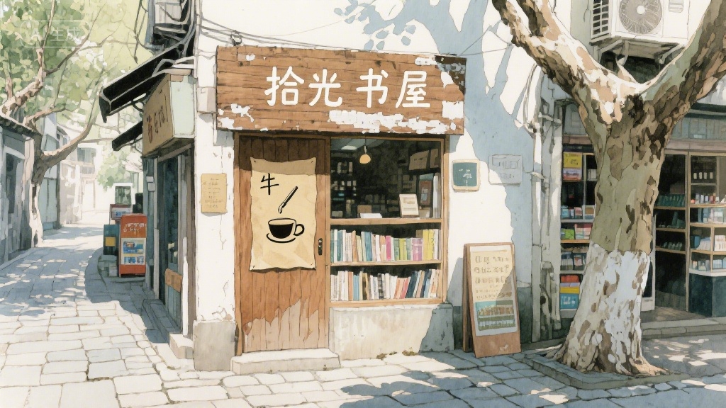 巷尾旧书店：时光褶皱里的纸页清香