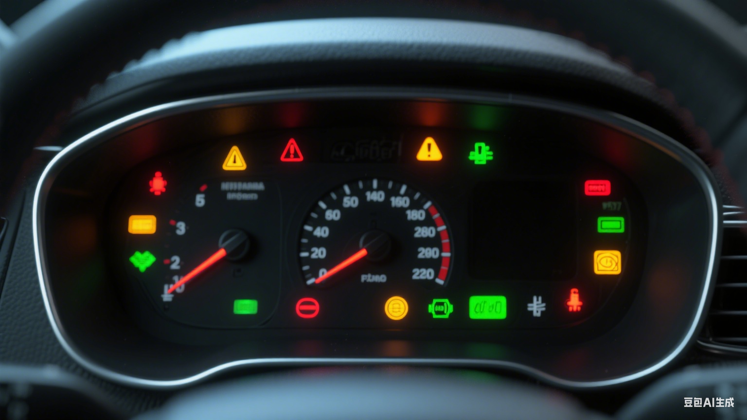 汽车故障灯指示灯图解大全