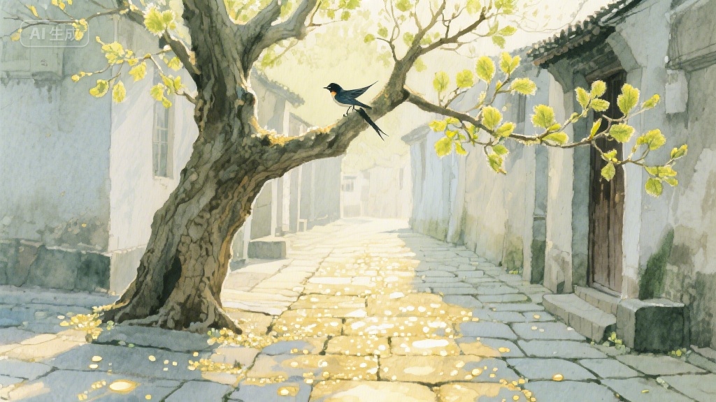 梧桐叶上的时光信笺