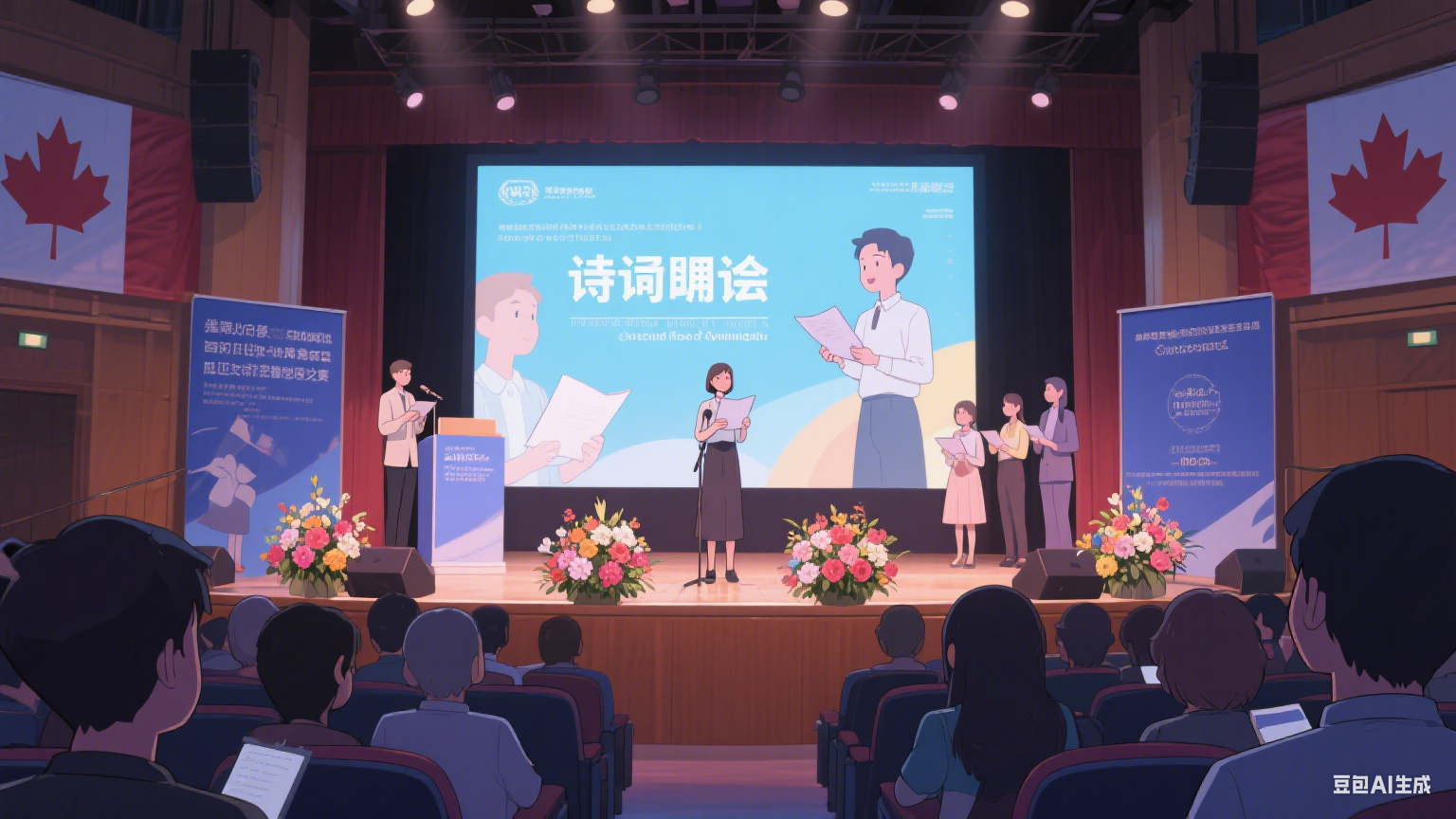 全球孔院中文诗歌朗诵会总决赛在加拿大温哥华举办 多国学子共诵经典