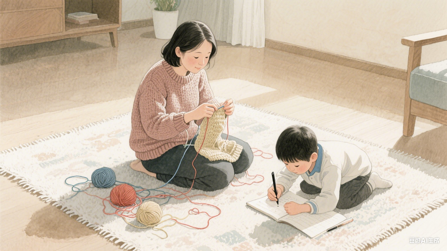 旧毛衣里的时光褶皱