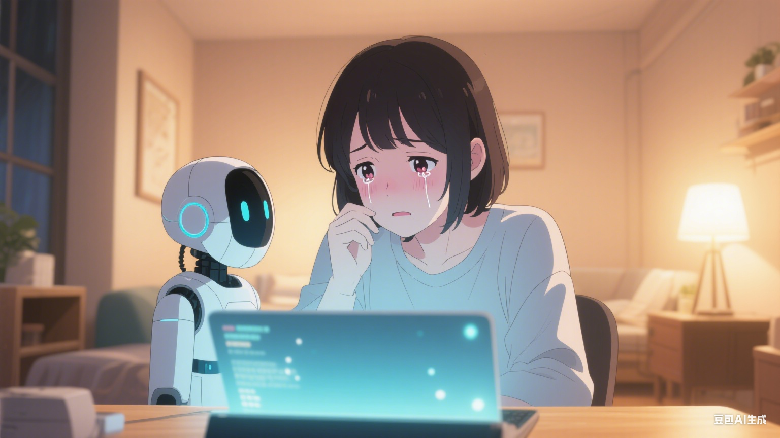 当代码拥抱心跳:AI 情感交互里的温柔回响