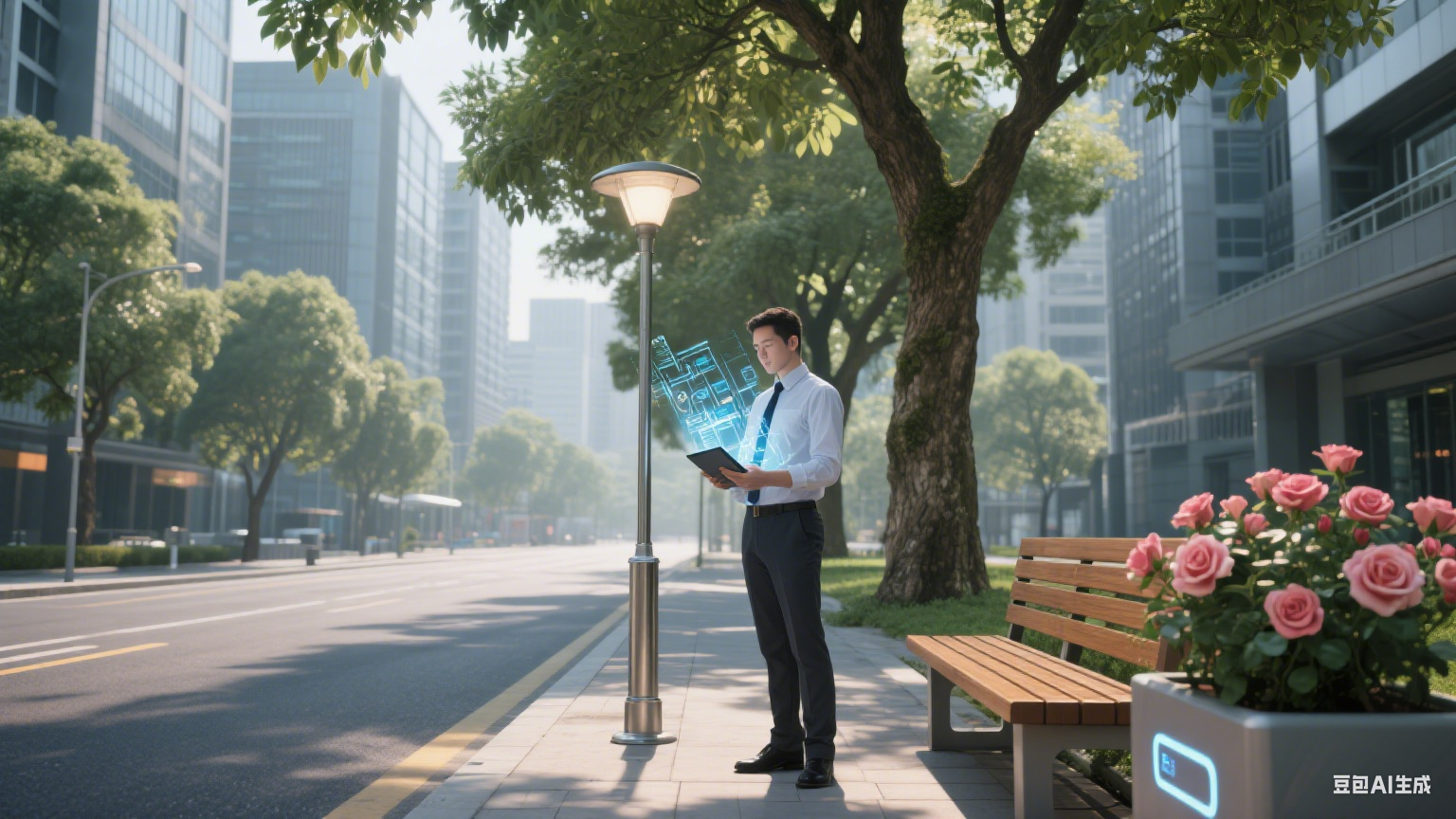 钢与诗的协奏:智能制造园区的昼夜长歌