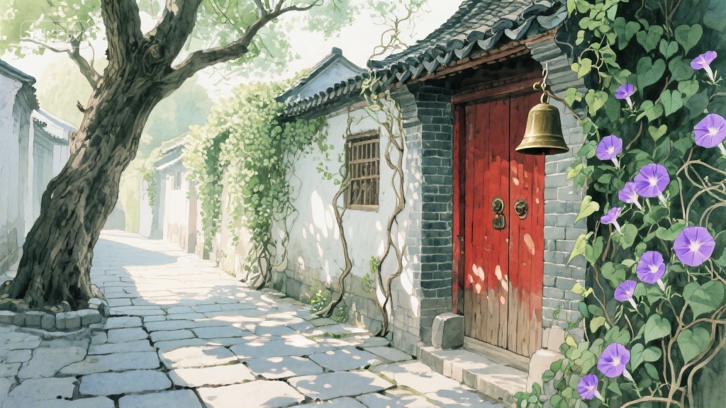 青石板巷的时光褶皱