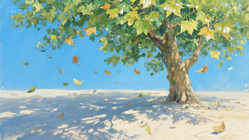 梧桐叶上的时光信笺