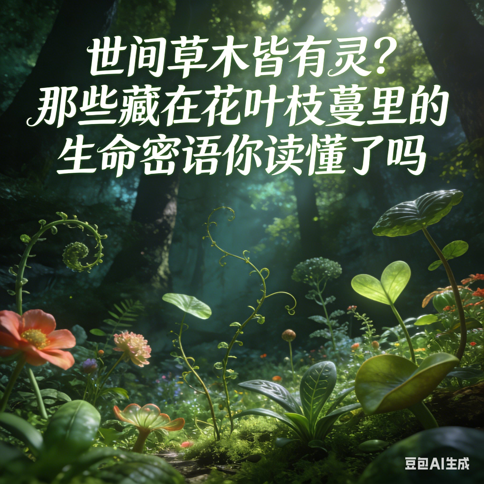 世间草木皆有灵?那些藏在花叶枝蔓里的生命密语你读懂了吗
